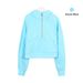 Women's Fleece Lined Half Zip Hoodie Oversized Scuba Pullover for Yoga Lounge And Street Style 30 Colors Available S-XXXL_ecoleips.com