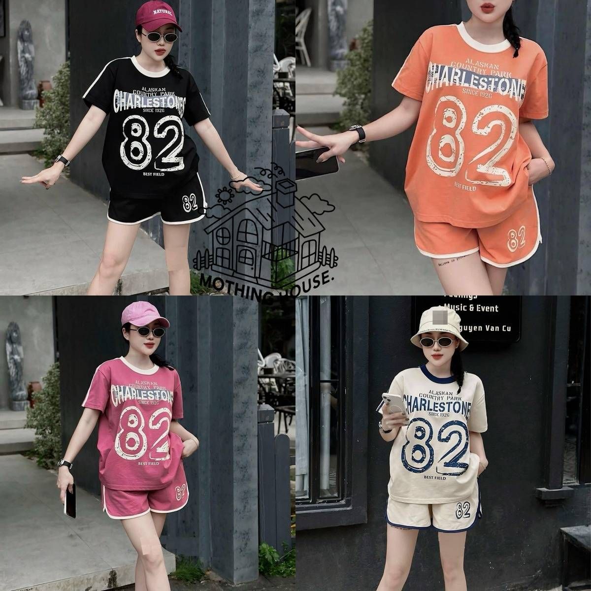 Women's Casual 2-Piece Set - Graphic Print T-Shirt & Shorts Outfit For Summer Street Style_ecoleips.com