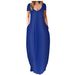 Plus Size V-Neck Summer Dress – Stretchy Milk Silk Fabric, Flowy High-Waist Design, 14 Colors (S-5xl)_ecoleips.com