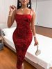 Women's Clothing New Fashion Print Slit Tight Backless Suspender Dress_ecoleips.com