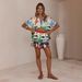 Women's Clothing New Arrival Fashionable Linen Casual Versatile Women's Shirt Cardigan Shorts Set For Spring Summer_ecoleips.com