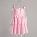 Women's Clothing Multi Layered Ruffled Cake Skirt Short Backless Suspender Dress_ecoleips.com