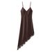 Satin Slip Dress With Lace Trim - V-Neck Bodycon Midi Dress For Evening And Special Occasions_ecoleips.com