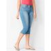 Cross-border Wish European And American Women's Slim-fit 7-point Denim Pants_ecoleips.com