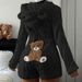 2026 European And American Independent Site New Autumn/Winter Women's Casual Solid Color Hooded Long Sleeve Plush_ecoleips.com