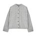 Women's Loose Fitting Cardigan Ribbed Crew Neck Knitted Sweater Autumn/Winter Style Fashion For Ladies_ecoleips.com