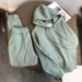 Women's Clothing Autumn And Winter Thickened Velvet Hooded Sweatshirt Suit Letter Sports Leisure Fashion Western Style Two Piece Suit_ecoleips.com