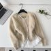 "Elegant Winter Sweater For Women – Lace Trim, Waist-Cinching Design, Soft Fur Knit (One Size Fits Most)"_ecoleips.com