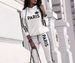Women's Casual Hooded Two Piece Set European And American Fashion Top And Trousers with Letter Print_ecoleips.com