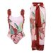 Women's Clothing New One Piece Backless Swimsuit Women's Handmade Flower Vacation Swimsuit_ecoleips.com