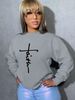 Fashion Women's Long-sleeved Printed Thick Sweater Sexy Casual_ecoleips.com