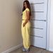 Women's Clothing Summer New Solid Color Half High Collar Short Sleeved T Shirt Drawstring Casual Pants Casual Suit_ecoleips.com