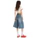 New Seven Inch Wide Leg Jeans For Women In Spring 2025, American Style High Waist Slimming And Loose Pleated Pants_ecoleips.com