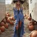 Women's Bohemian Style Pleated Ruffle Dress Long Sleeved Irregular V Neck_ecoleips.com