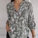 Women's Clothing spring new loose casual long sleeved printed sequin pocket shirt_ecoleips.com