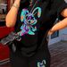 Summer Women's Casual Fashion Cartoon Rabbit Pattern Printed Loose T-shirt Shorts Two-piece Set Set Summer Sportswear Suitable For Daily Wear-182_ecoleips.com