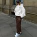 Women's American Style Casual Fashion Letter Print Hooded Sweatshirt And Sweatpants Set Summer Comfortable A20_ecoleips.com