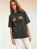 Retro Street Style Oversized Tee, Vintage Washed Unisex T-Shirt For Comfortable Everyday Wear_ecoleips.com