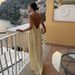 Women's Clothing Satin Suspender Skirt Sexy Backless Long Dress Female Style Hollow Sleeveless Long Skirt_ecoleips.com
