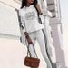 Women's Clothing Spring And Autumn Letter Printing Sports Two Piece Suit _ecoleips.com