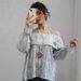 Women's Clothing Autumn French Temperament Pure Desire One Shoulder Ruffled Long Sleeve Loose Shirt Top_ecoleips.com
