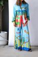 Women's Clothing Fashion Personality Printed Long Sleeved Shirt Holiday Loose Casual Suit_ecoleips.com