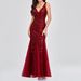 Women's Clothing Summer Temperament Fashion Sequins V Neck Celebrity Dresses_ecoleips.com