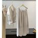 Versatile Casual Vest Round Neck T-shirt Skirt Three-piece Women's Summer Old Money Style Temperament Age-reducing Skirt_ecoleips.com