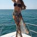 Women's Sexy High Slit Cover Skirt Bikini Bandeau Two Piece Swimsuit Set European And American Style 2026 New Cross Border_ecoleips.com