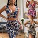 Women's Printed Spaghetti Strap Midi Dress Sexy Bodycon Mid‑Length Casual Evening Dresses_ecoleips.com