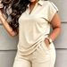 Women's Spring/Summer Short Sleeved Two Piece Set Fashion Trendy Casual Spot Goods_ecoleips.com