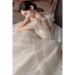 Women's Clothing Wedding Dress Bride Main Dress Small Size Heavy Luxury High End Texture Large Size Trailing Summer Dress_ecoleips.com