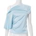 Women's Summer Asymmetrical Neck Button Top Solid Color Patchwork Sexy Design for Wholesale European And American Style 2025_ecoleips.com