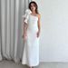 Women's Clothing Oblique Tie Flower Sleeveless Simple Slim Slit Long Skirt_ecoleips.com