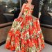 Women's Clothing New Sexy V Neck Backless Ruffled High Swing Dress_ecoleips.com