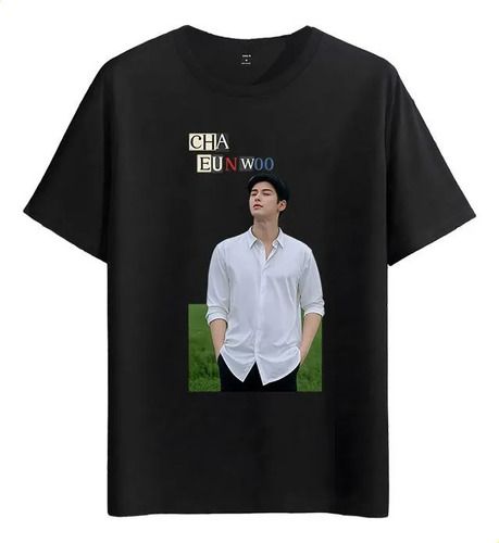 Women's T-Shirts Tshirt Muscle Freaks Cha Eunwoo Kpop Idol Style T-shirt_ecoleips.com