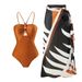 Bohemian Style European And American New Suits Gem Jewelry Jumpsuits Chiffon Skirts Sun Protection Holiday French Swimsuits_ecoleips.com