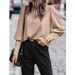 Aria Basics Aria Basics Foreign Trade European And American Women's Clothing Cross-Border Independent Station T-Shirt Long_ecoleips.com