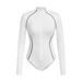 2026 European And American Cross-border New Fashion Autumn Patchwork Slim-fit Zip-up Sexy Personality Long-sleeve_ecoleips.com