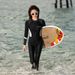 Aria Basics Sleeve Diving Women One-piece Long Pants Sun Protection Quick-drying Surfing Fat Mm Snorkeling Jellyfish Suit Plus Size_ecoleips.com