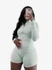 Women's Sporty Casual Two Piece Set Long Sleeved Shorts Tight Fitting Spring Summer New Best Selling_ecoleips.com
