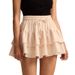 K Women's Sporty And Fashionable Skirt With Adjustable Lace Up, Anti Glare High Waisted Elastic Pants Skirt_ecoleips.com