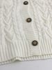 Women's Knit Button-Up Cardigan – Long Sleeve V-Neck Open Front Sweater With Cable Knit Pockets (S-XL)_ecoleips.com