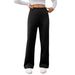 Women's Clothing Women's Autumn Winter Thermal Wide Leg Pants Fleece Lined Thickened Casual Versatile Lambswool Pants_ecoleips.com