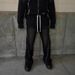 Women's Clothing High Street Zipper Decoration Distressed Sports Pants Men And Women Harajuku Hip Hop Straight Loose Sweatpants Casual Pants_ecoleips.com