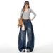 American High Street Style Ripped Jeans For Women, New Spring Collection, Loose Fit, Slimming, Three-dimensional Cut,_ecoleips.com