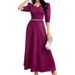 Elegant Long Dress For Women, Fashionable, Waist-Cinching And Slimming Pleated Short-Sleeved Dress_ecoleips.com