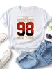 Women's Vintage New York 98 City Skyline Graphic T Shirt Casual Round Neck Short Sleeve Loose Fit Streetwear Summer Daily Tops_ecoleips.com