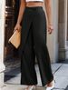 Women's High-Waisted Straight Leg Trousers Irregular Patchwork Casual Fashion Suit Pants For Autumn_ecoleips.com