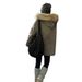 girl Girl Girl Army Green Parka Jacket For Women 2025 New Style Fleece Lined Thickened Super Stylish Cotton Coat_ecoleips.com